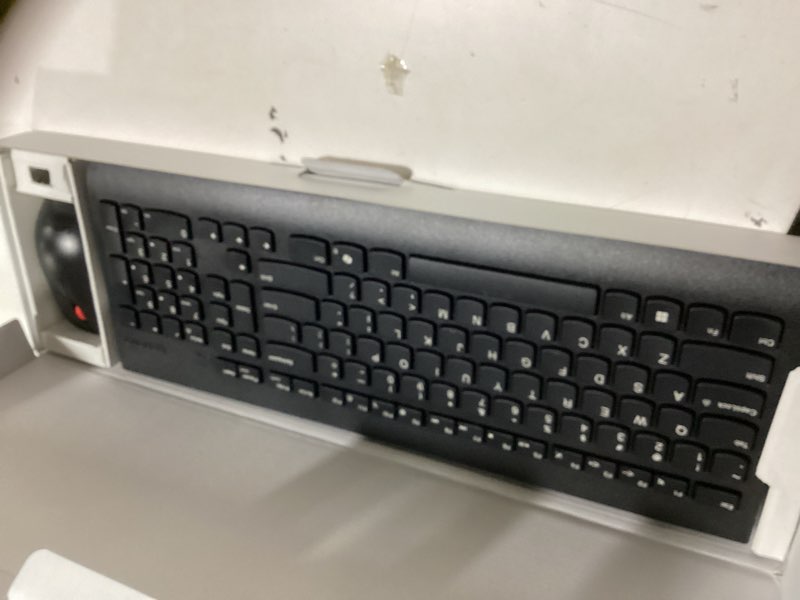 Condition photo showing Good Condition for Lenovo 510 Wireless Keyboard & Mouse Combo, 2.4 GHz Nano USB Receiver, Full Size, Island Key Design, Left or Right Hand, 1200 DPI Optical Mouse, GX30N81775, Black