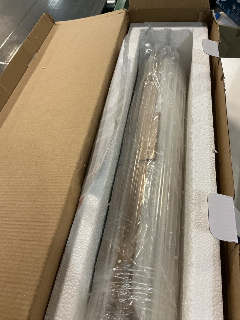 Condition photo showing Good Condition for 20" Natural Marble Wall Sconces Gold Alabaster Wall Sconce Vintage Bathroom Vanity Black LED Wall Lights 3000K Alabaster Indoor Mid Century Wall Lighting for Bedroom Living Room Hallway Gold-1 PCS