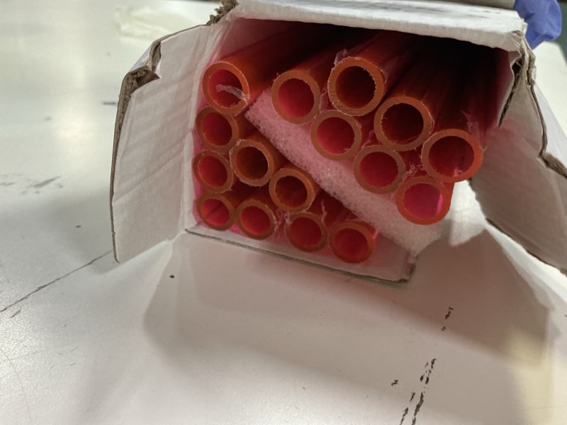 Condition photo showing Good Condition for dracaena.io 16 pack petg hard tubing - 14 mm / 0.55 inch outer diameter, 10 mm / 0.39 inch inner diameter, 430 mm / 17 inch length - rigid pipe for pc water cooling system, red red 14mm od