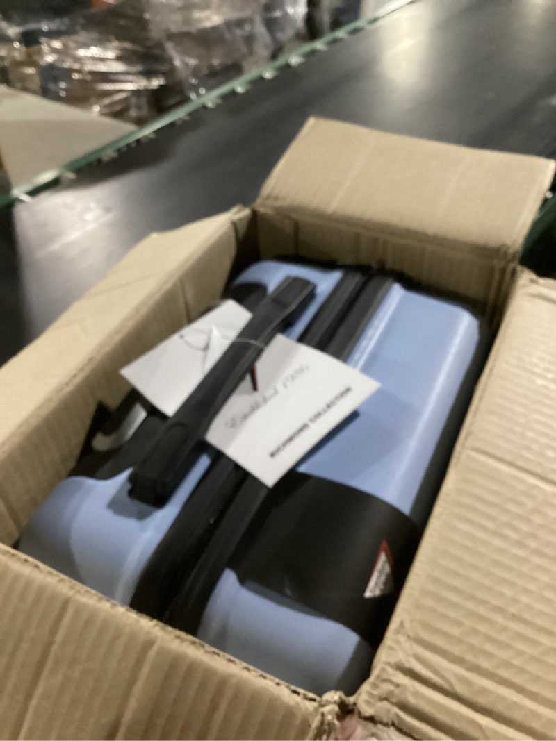 Condition photo showing New/Like New for Travelers Club 20" Richmond Spinner Carry-On Luggage, Blue, Inch (TC-7920-420)