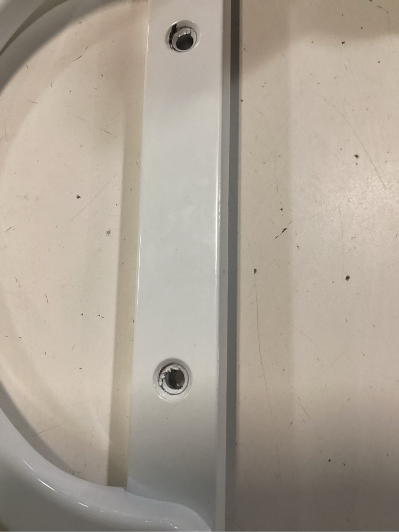 Condition photo showing As Is for wright products 3.9375-inches surface mounted sliding patio door handleset
