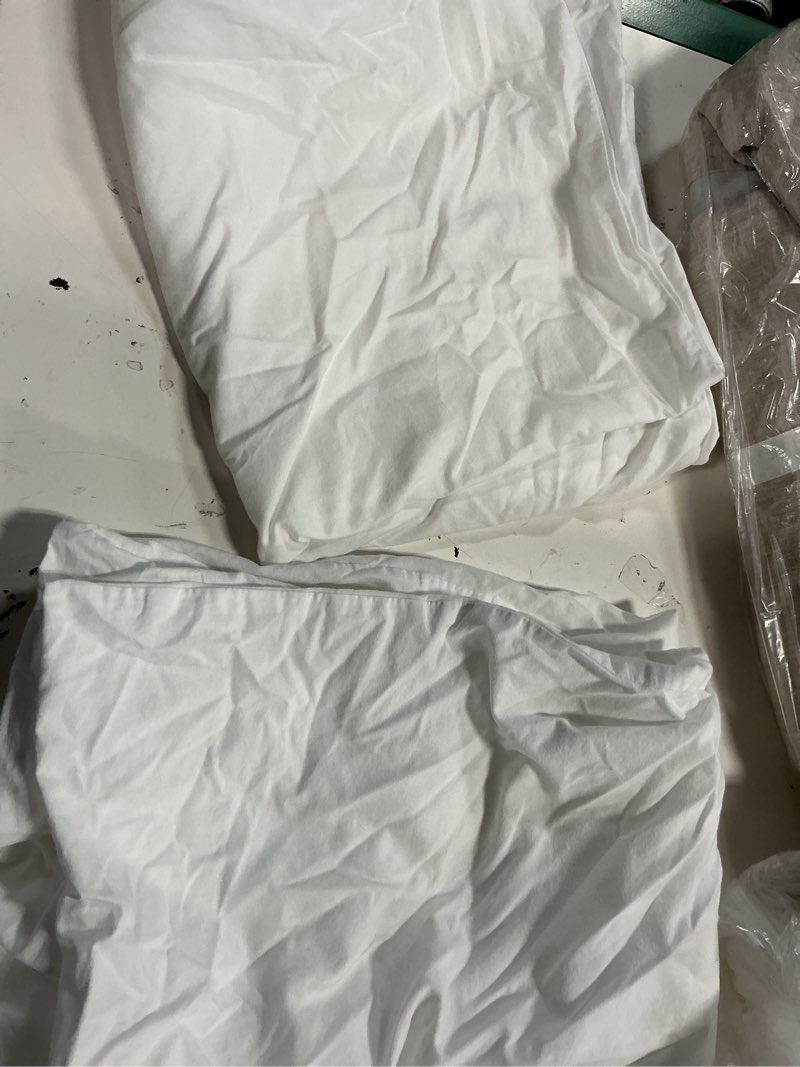 Condition photo showing Good Condition for quince,organic crisp percale pillowcase set(2 pcs), standard, white