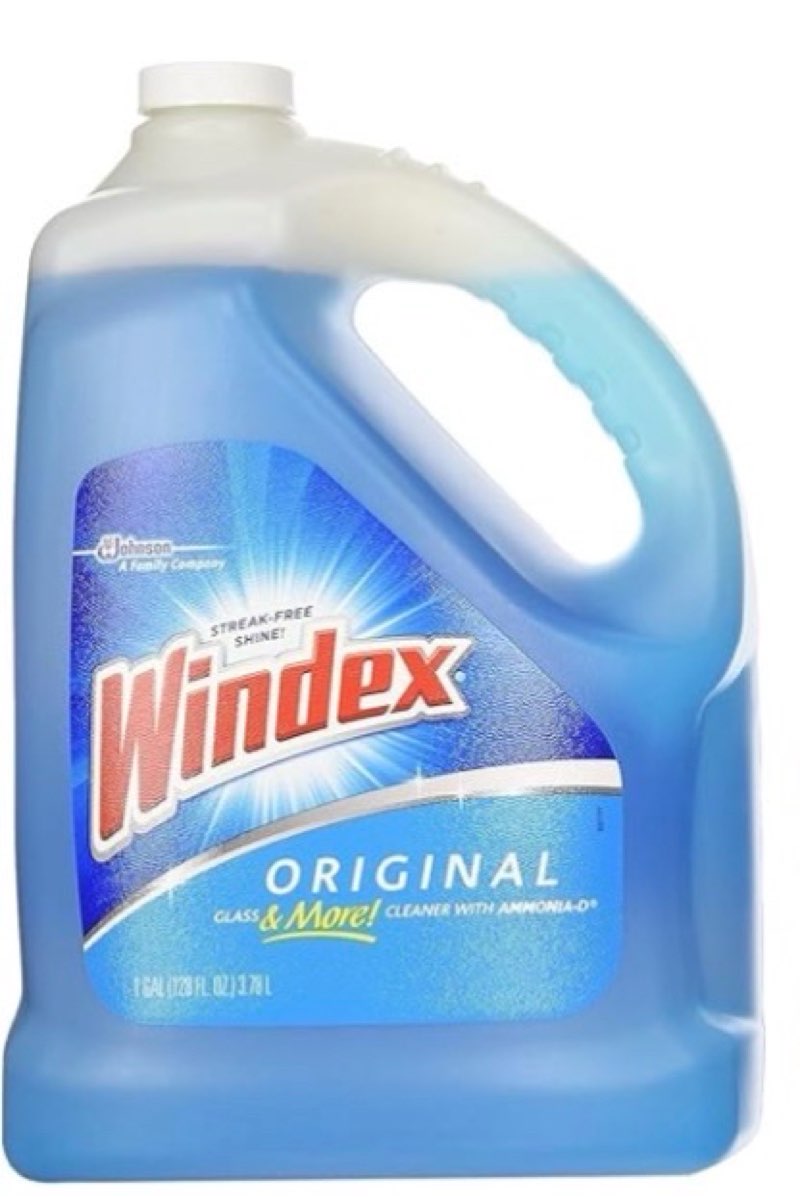 Windex Original Glass Cleaner, 1 spray bottle + 128 fl. oz. Refill - Total 160 fl. oz