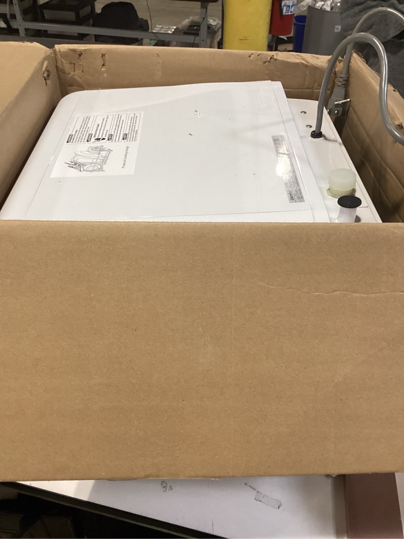 Condition photo showing As Is for COMFEE' Portable Dishwasher Countertop with 5L Built-in Water Tank, No Hookup Needed, 6 Programs, 360° Dual Spray, 192? High-Temp& Air-Dry Function, Mini Dishwasher for RVs, White Minilite-White White