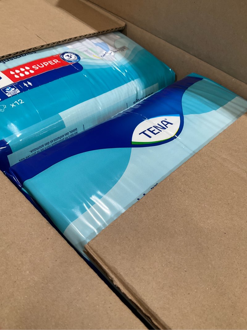 Condition photo showing Good Condition for tena proskin incontinence super briefs, adult diapers, super absorbency, bladder leaks control, x-large - 48 ct x-large 48