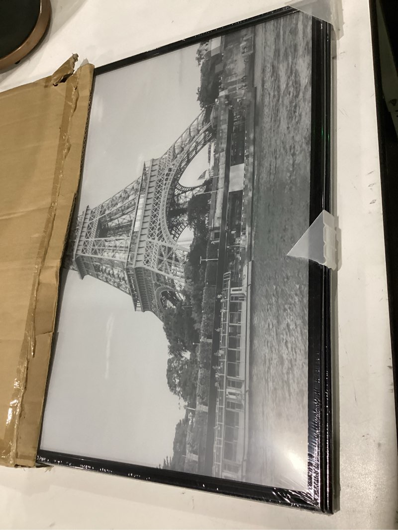 Condition photo showing Good Condition for upsimples 18x24 picture frame black 3 pack, scratch-proof poster frames 18 x 24 for photo gallery - slide-in strips, horizontal or vertical wall mounting