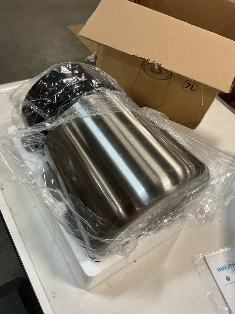 Condition photo showing As Is for 7L Ultrasonic Stainless Steel Cool Mist Humidifier for Bedroom & Large Room, Top Fill, Ultra Quiet 24dB, 3 Mist Levels, Easy Clean Dishwasher Safe Humidifier for Living Room Office