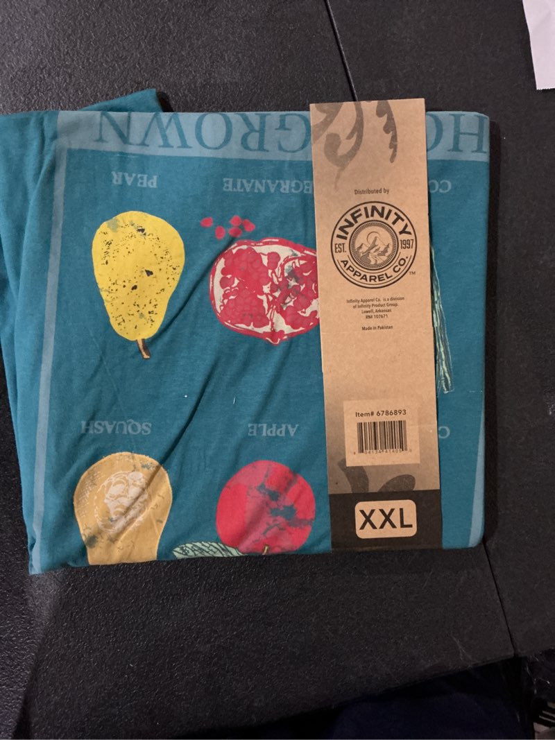 Condition photo showing New/Like New for infinity brands women's green knit short sleeve graphic t-shirt ( xl-2xl )