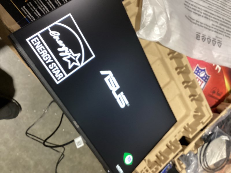 Condition photo showing Good Condition for ASUS 24” (23.8-inch viewable) 1080P VA249HG Eye Care Monitor – IPS, Full HD, 99% sRGB, Frameless, 120Hz, Adaptive-Sync, 1ms, HDMI, VGA, Low Blue Light, Flicker Free, Wall Mountable, 3 yr Warranty 24" 120Hz 99% sRGB