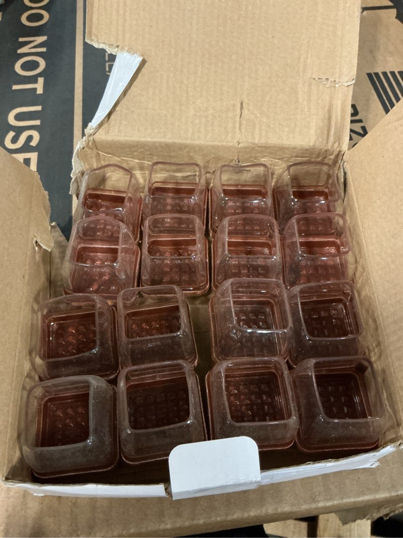 Condition photo showing Good Condition for 16 pcs chair leg floor protectors for hardwood floors - square silicone covers with felt pads, protect floors, reduce noise (fit: 1-1/16" to 1-7/16")
