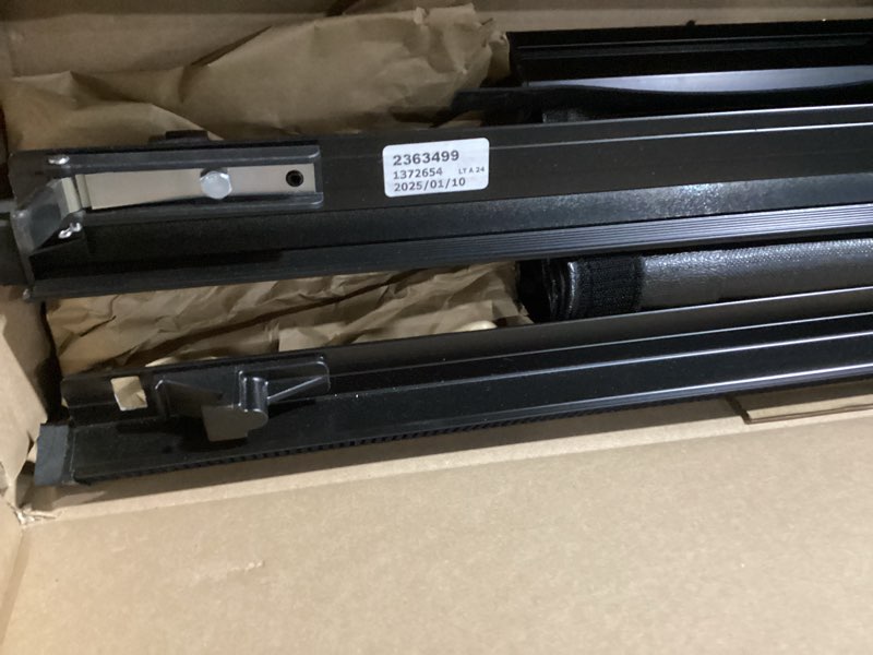 Condition photo showing Good Condition for gator soft roll up truck bed tonneau cover - easy-to-install - no-drill installation - durable vinyl roll up tonneau cover - low-profile design - 2019-2026 chevy/gmc silverado/sierra 6'7" bed soft roll-up w/ gear straps 6' 7" bed