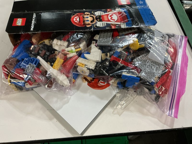 Condition photo showing As Is for LEGO Super Mario: Mario Kart – Mario & Standard Kart Building Set for Adults - DIY Book Shelf & Room Decor for Men & Women, Ages 18+ - Birthday Gift Idea for Adult Gamers - 72037