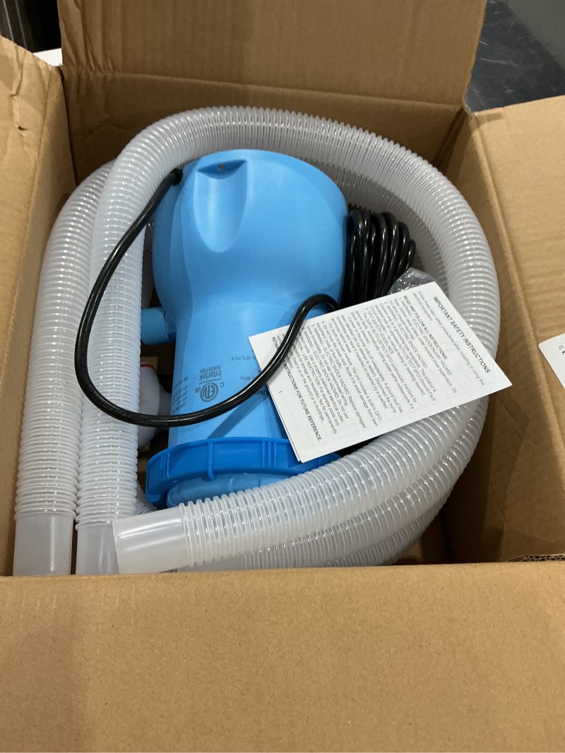 Condition photo showing Good Condition for standard series above ground pool filter pump - 800 gph flow rate | rapid circulation & micro-debris filtration, pool cartridge filter pump system - keep water crystal clean & clear-deep blue