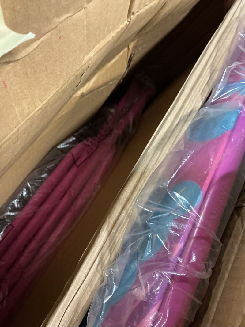 Condition photo showing Good Condition for Idea Nuova Trolls 3 Piece Children's Activity Square Table and Chair Set, Ages 3+ Multi Color