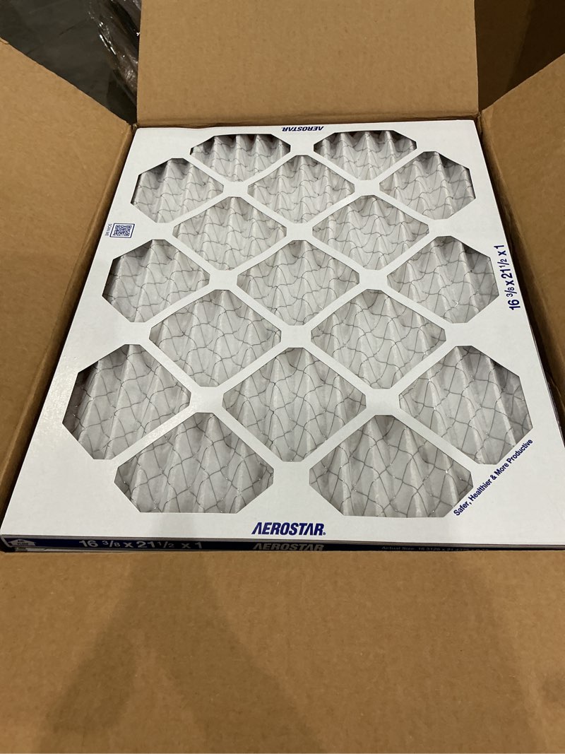 Condition photo showing New/Like New for 12x12x1 merv 13 (6-pack) pleated air filter (actual size: 11.75" x 11.75" x 0.75") mpr 1900 & fpr 10, furnace air filters, 12x12x1 air filter 12x12x1 6-pack merv-13
