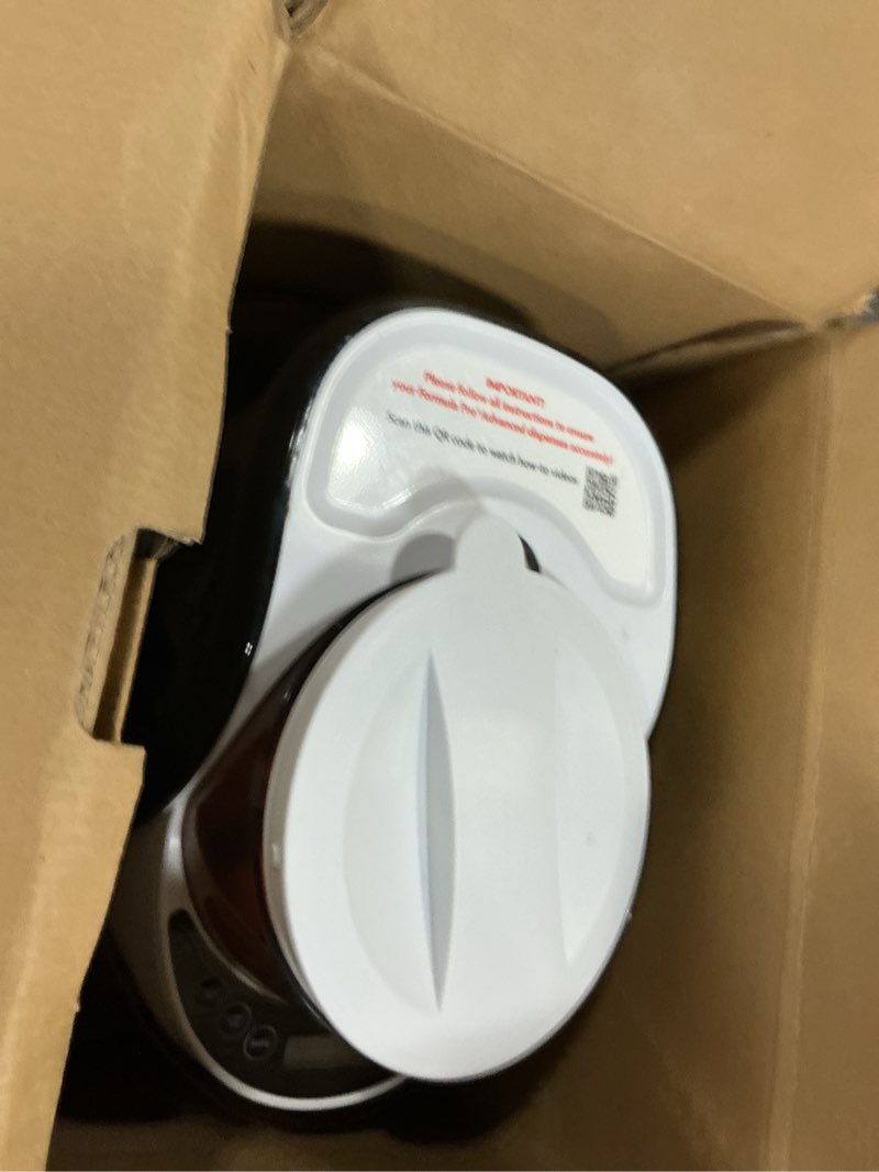 Condition photo showing As Is for baby brezza new and improved formula pro advanced formula dispenser machine - automatically mix a warm formula bottle instantly - easily make bottle with automatic powder blending, white formula pro advanced dispenser