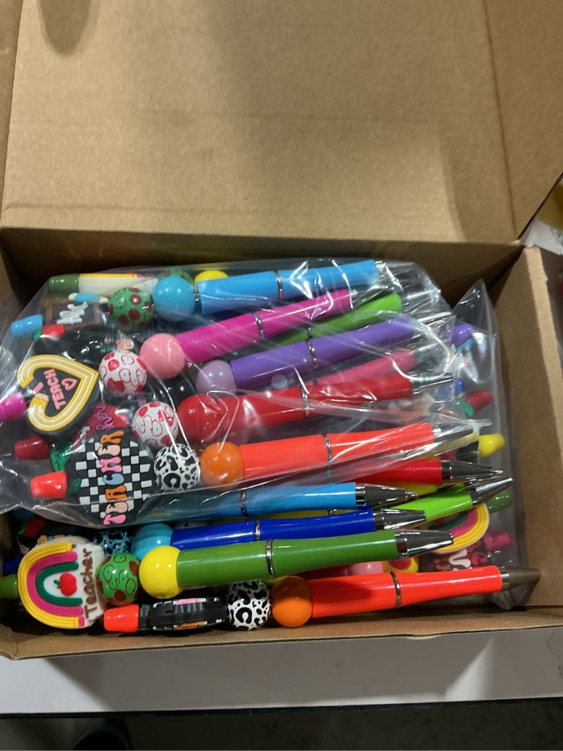 Condition photo showing Good Condition for 30 sets teacher pen kits: 2026 teacher graduation gifts diy refillable beadable pens with thank you cards end of the year appreciation gifts for school team staff coworker office supplies 1