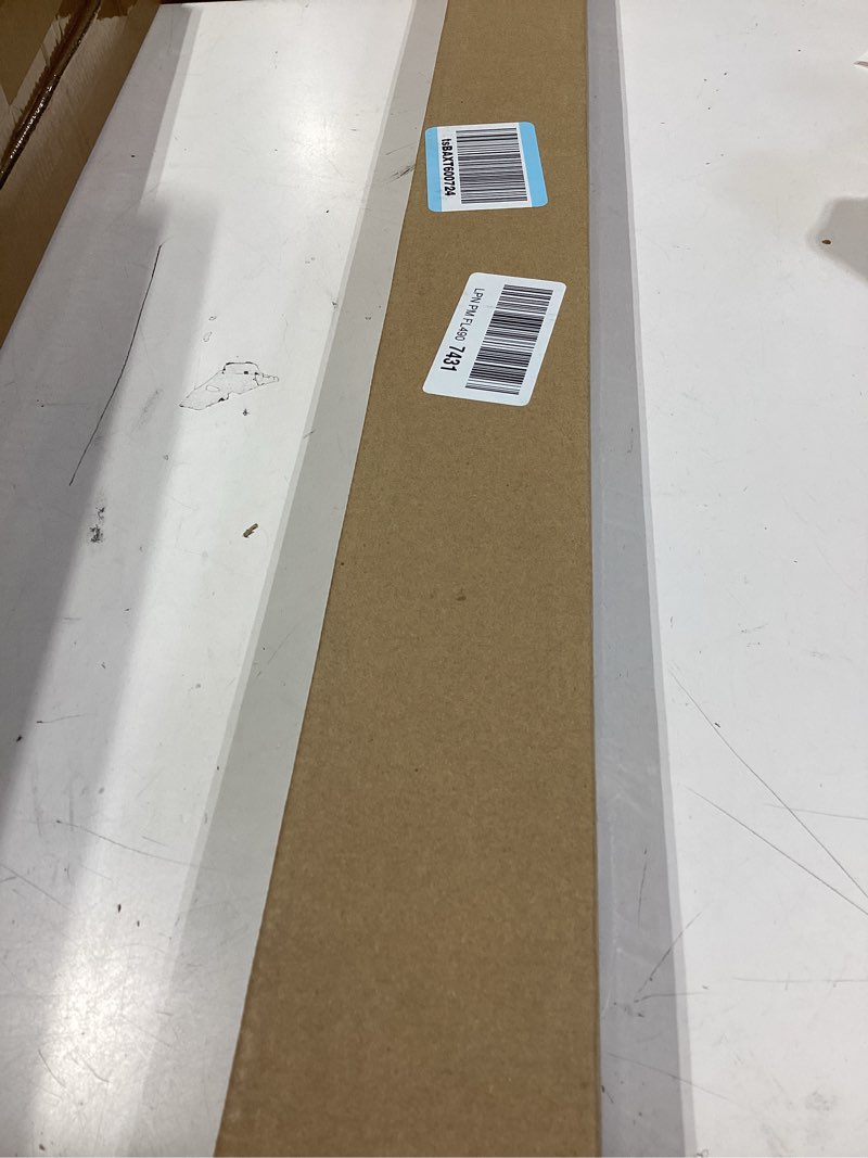 Condition photo showing New/Like New for lazblinds no tools no drill cordless roller shades, 100% blackout roller blinds for windows, thermal insulated uv protection waterproof roll up window blinds and shades, 33'' w x 72'' h, white white 33'' w x 72'' h