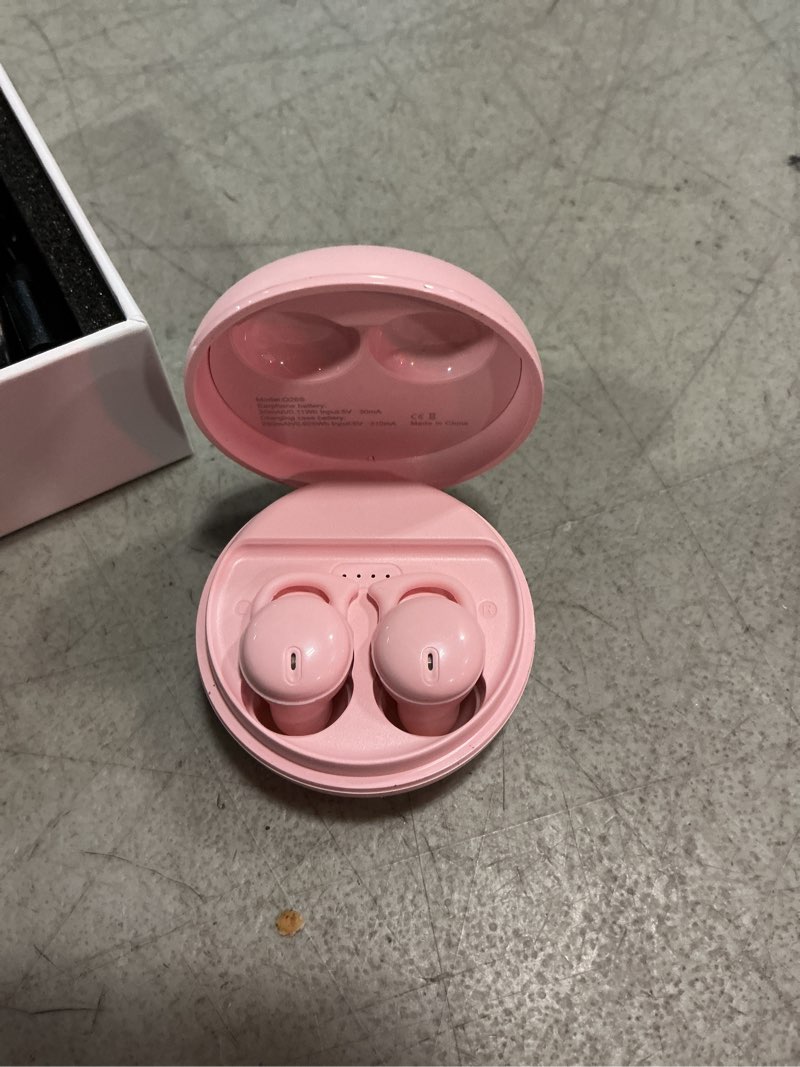 Condition photo showing New/Like New for invisible sleep headphones,sleep earbuds for side sleepers,small comfortable fit noise blocking sleep ear buds,bluetooth 5.3 wireless earbuds, in-ear ear buds for sleeping, working - pink