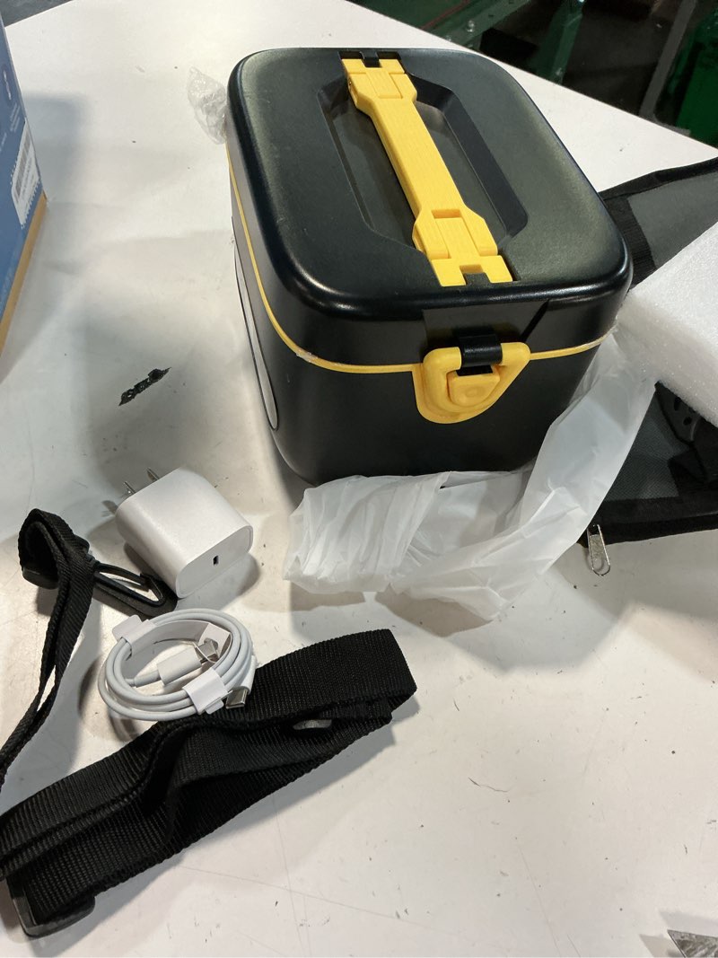 Condition photo showing Good Condition for cordless electric lunch box,24000mah heated lunch box battery powered with automatic heating, 5cups portable food warmer,multi-mode automatic heating with an insulated bag and utensils (black)