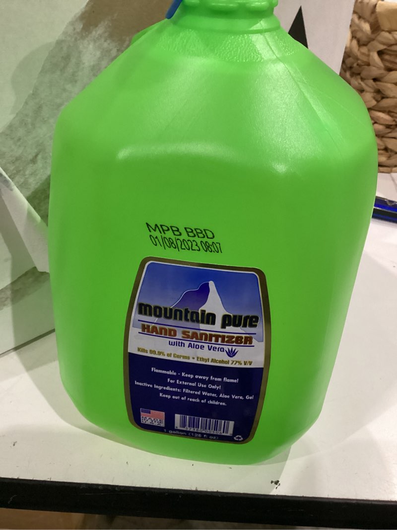 mountain pure,hand sanitizer whit aloe vera ,3pack