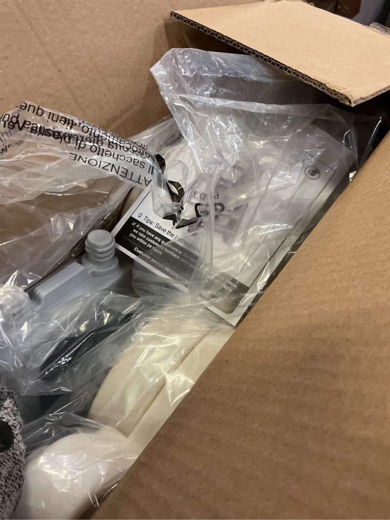 Condition photo showing Good Condition for Forbena Foldable Toddler Tower Kitchen Learning Stool Helper, Montessori Kids Standing Tower for Counter, Collapsible Adjustable Baby Child Step Stool with Safety Net for Bathroom Sink (Grey) Gray