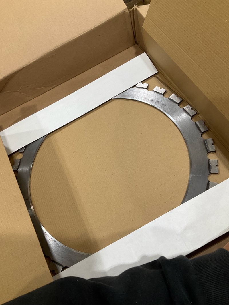 Condition photo showing As Is for yhk 16" ring saw blade, concrete saw blade for toroidal electric concrete cutting saw, only fit for yhk concrete ring saw