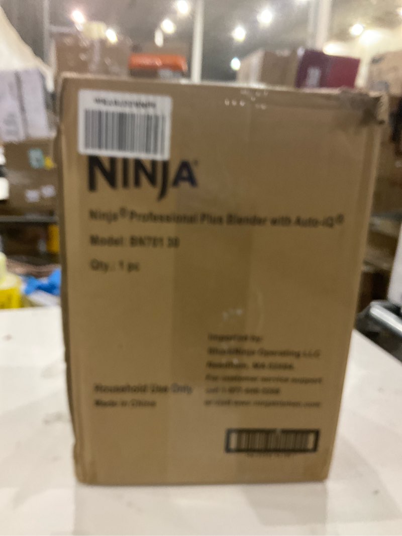Condition photo showing New/Like New for Ninja BN701 Professional Plus Blender, 1400 Peak Watts, 3 Functions for Smoothies, Frozen Drinks & Ice Cream with Auto IQ, 72-oz.* Total Crushing Pitcher & Lid, Dark Grey 64 oz. Blender + Total Crushing Pitcher