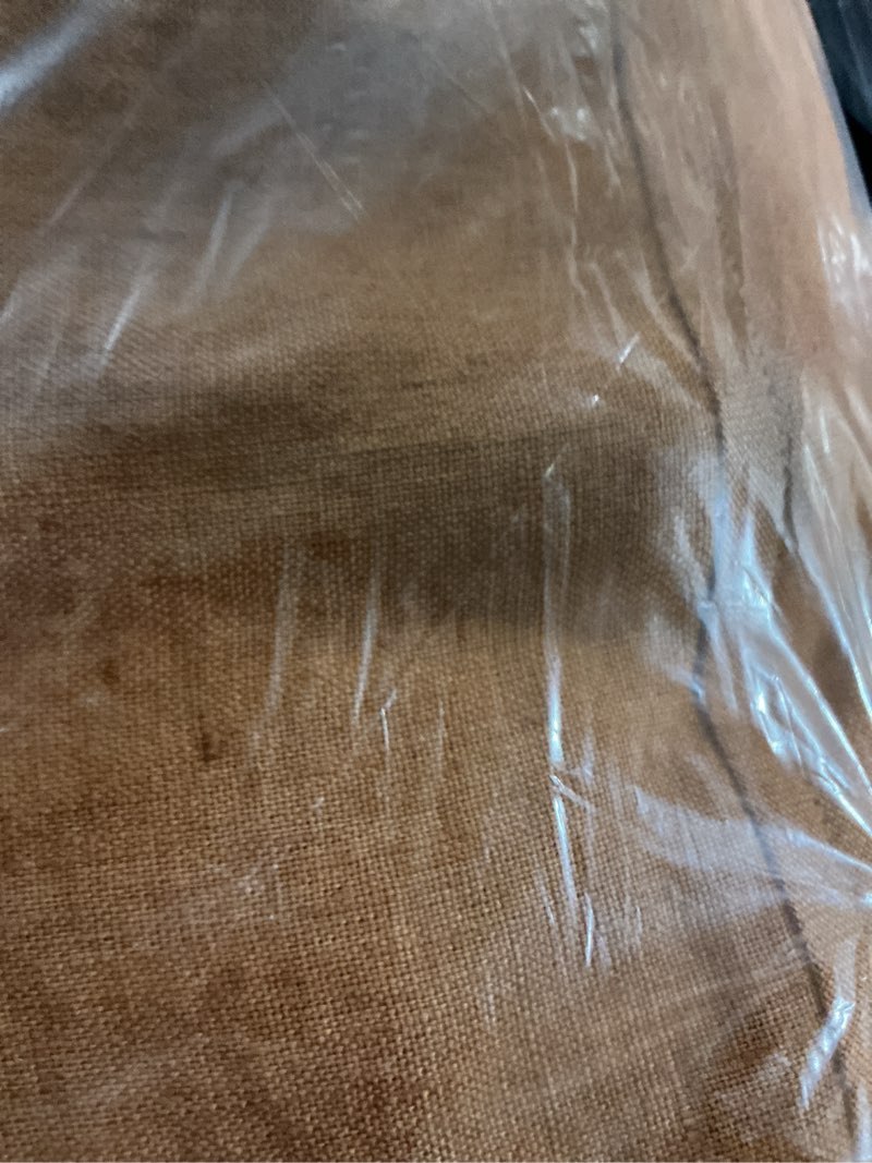 Condition photo showing As Is for european linen , terracotta