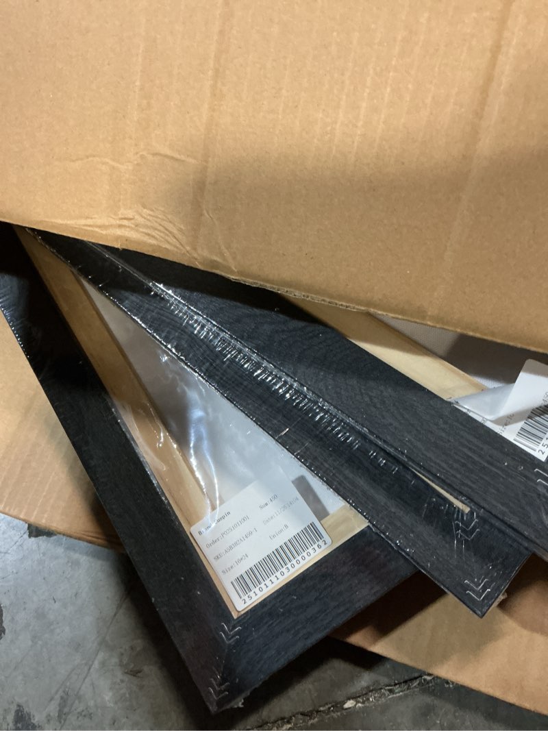 Condition photo showing New/Like New for 3D textured frames 16x24in wall art picture frames black 3 pack