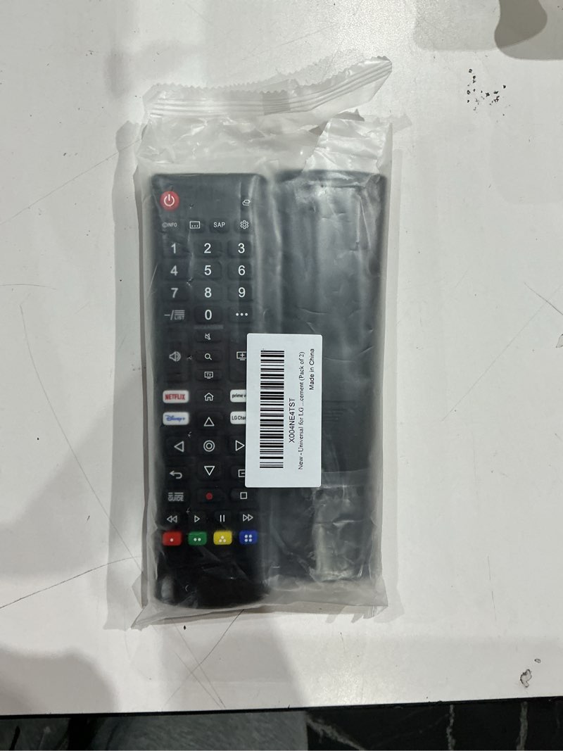 Condition photo showing As Is for universal for lg smart tv remote control replacement (pack of 2) for lg tv