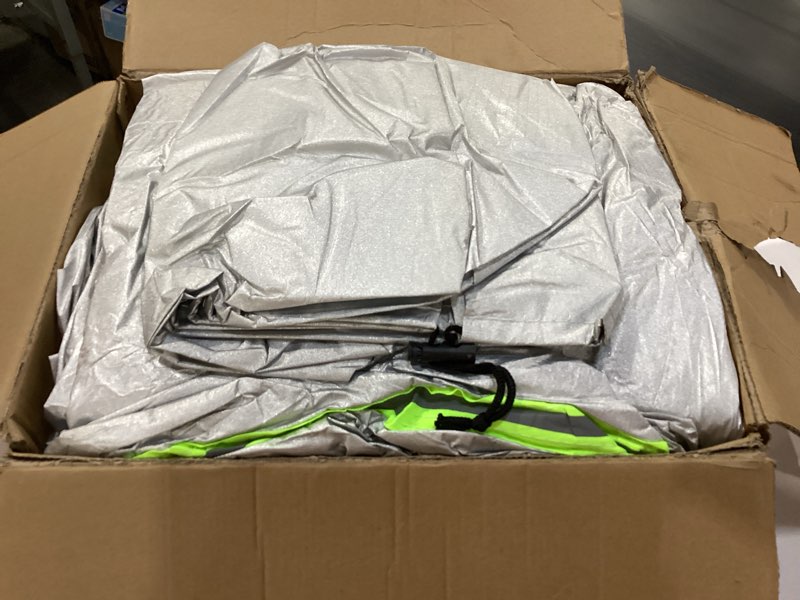 Condition photo showing New/Like New for TUCAREST 6-Layers Full Car Cover Waterproof All Weather Truck Covers, Weatherproof UV Sun Protection Snow Dust Storm Resistant Car Covers (Fit for Truck 198"-220") Green reflective strip Pickup-M ( Fit for Pickup 198"- 220" )