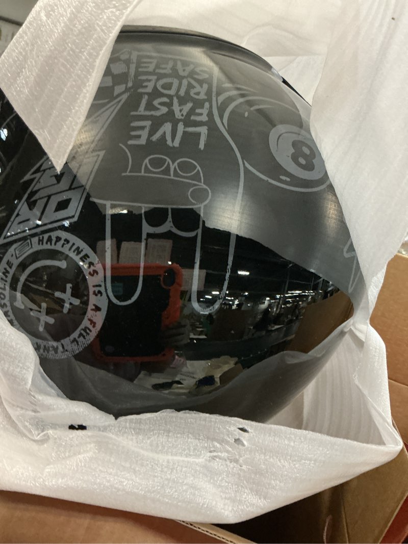 Condition photo showing Good Condition for origine open face motorcycle helmet scooter helmet 3/4 helmet with visor dot approved sticky large
