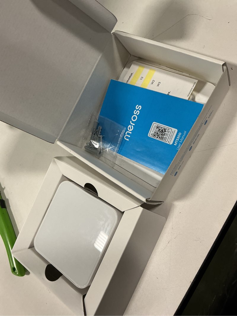 Condition photo showing Good Condition for meross Smart Thermostat for Home, WiFi Thermostat Works with Matter, Alexa, Apple Home, Google Assistant, App & Voice Control, 7x24h Scheduling, Energy Saving, C-Wire Required White