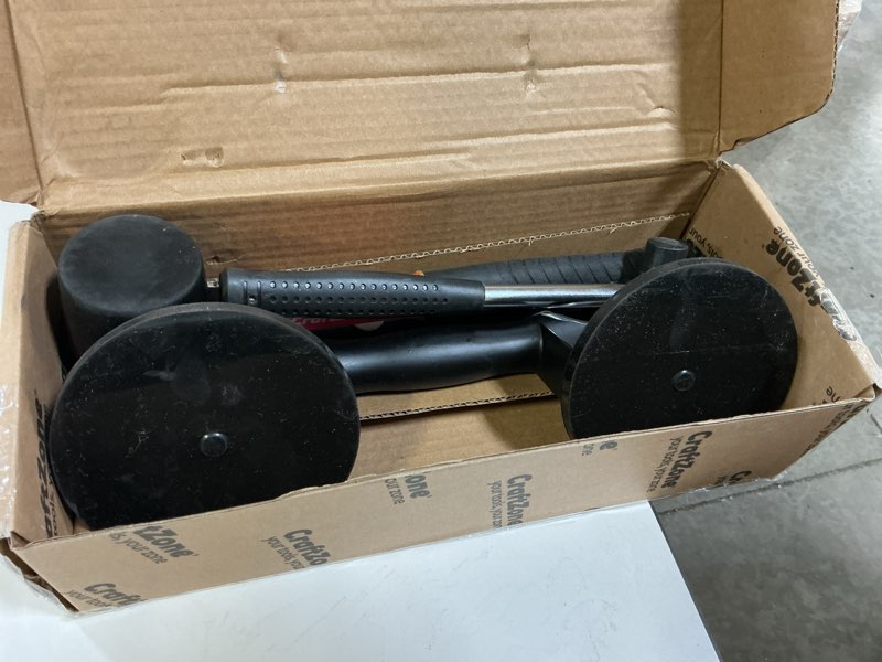 Condition photo showing Good Condition for 4pc laminate flooring tools, floor gap repair tool set with suction cup & rubber mallet hammer, fixer tool for floating wood floors
