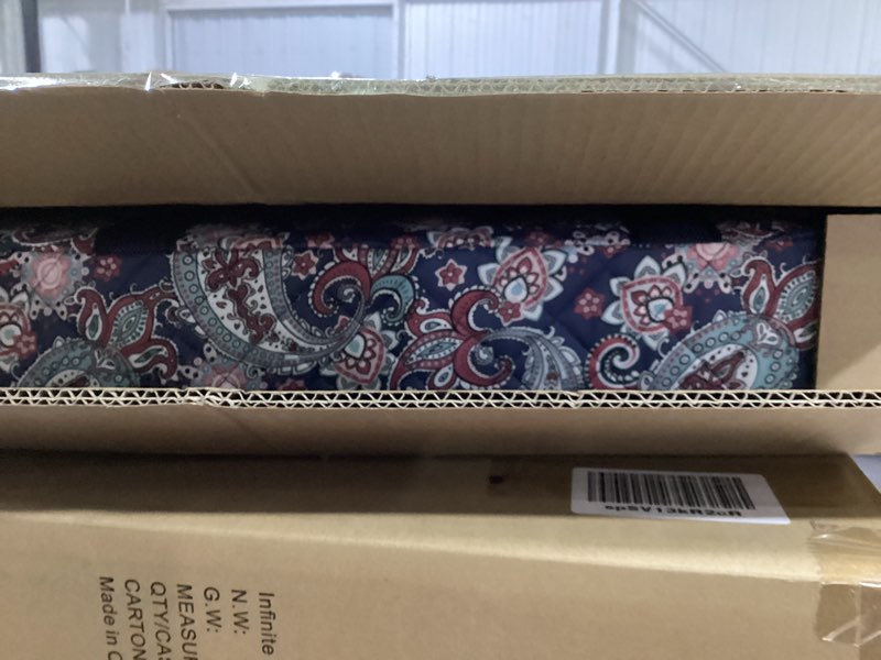 Condition photo showing Good Condition for american mahjong game set, 166 white tiles, 4 all-in-one color rack/pushers, complete mahjong tile set, printed carrying bag deep blue