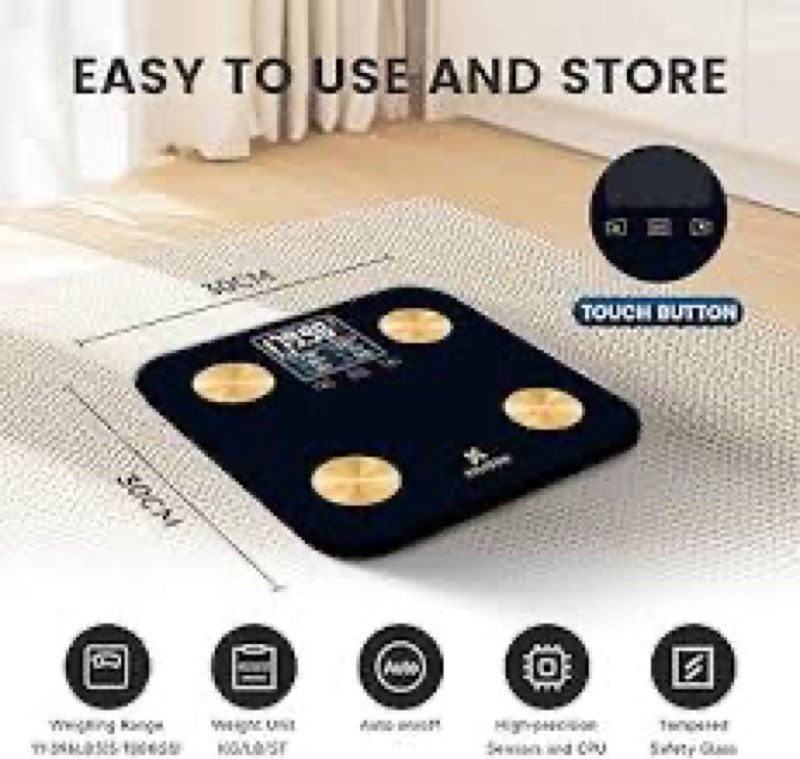 eilison highly advance 2-in-1 digital & analog weighing scale for body weight-400lbs, 4 high preciso