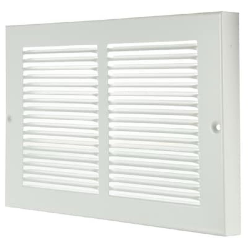 reliabilt 10-in x 6-in steel white baseboard grille ( outside width- 11.75-in