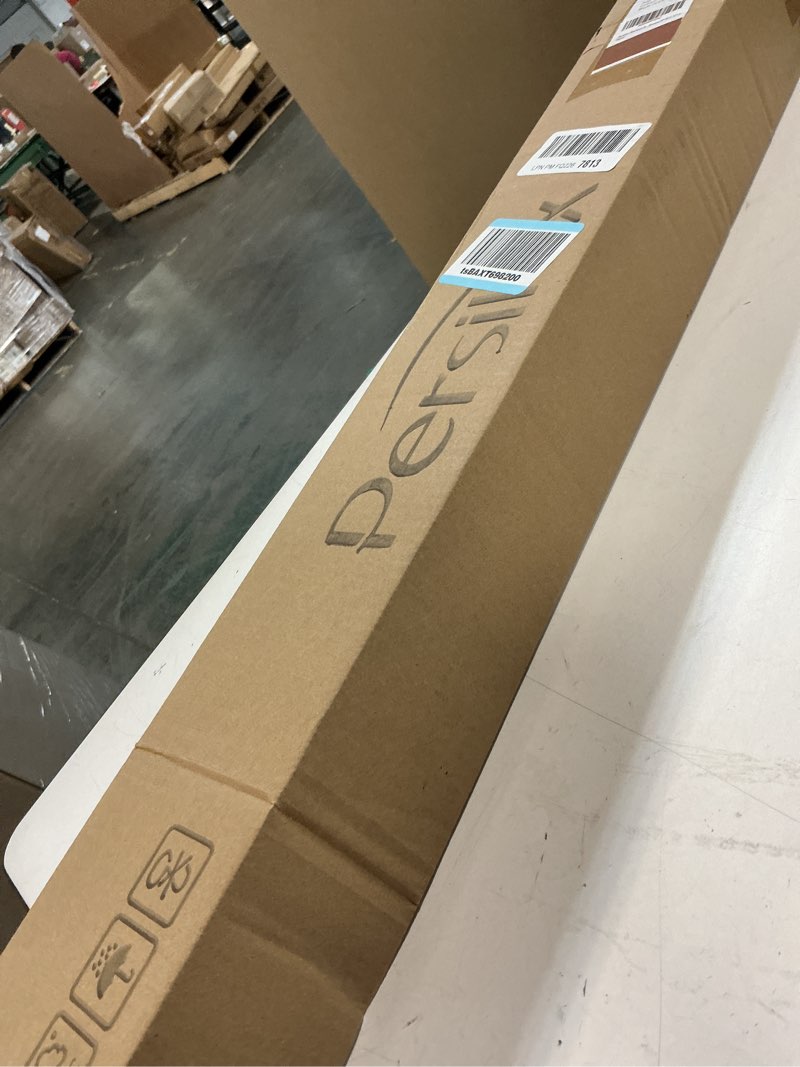 Condition photo showing New/Like New for persilux blackout roller shades for window blinds,cordless,linen fabric,thermal insulated fabric uv protection shades for home,office,bedroom,door,blackout-light brown,29" w x 72" h 29"w x 72"h blackout-light brown
