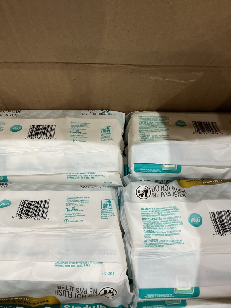 Condition photo showing New/Like New for pampers free & gentle baby wipes - 936ct