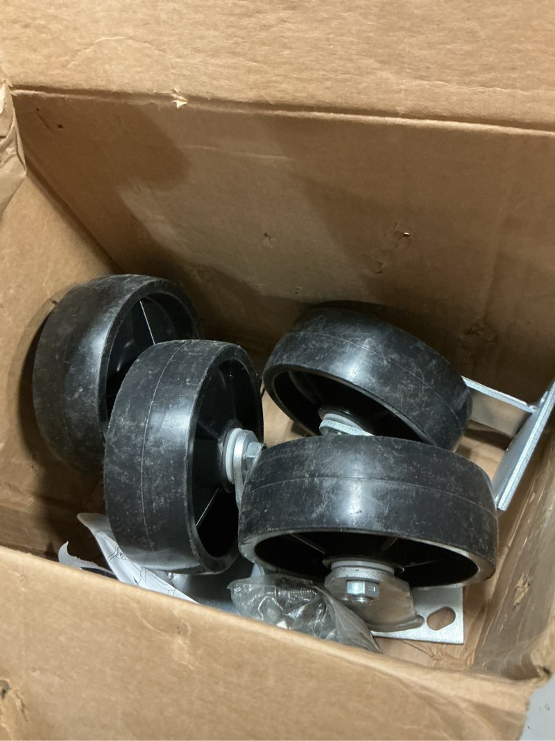 Condition photo showing As Is for Greenlee 503 Six Inch Diameter Caster Set