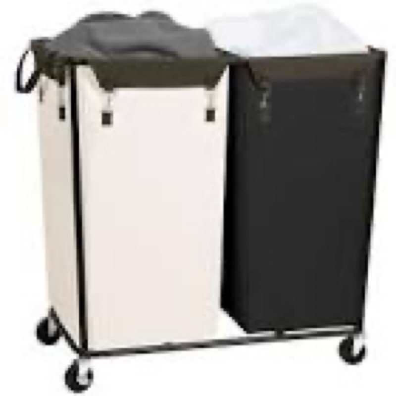 STORAGE MANIAC Commercial Laundry Hamper with Heavy Duty Steel Frame, 74 Gal. Industrial Laundry Bas