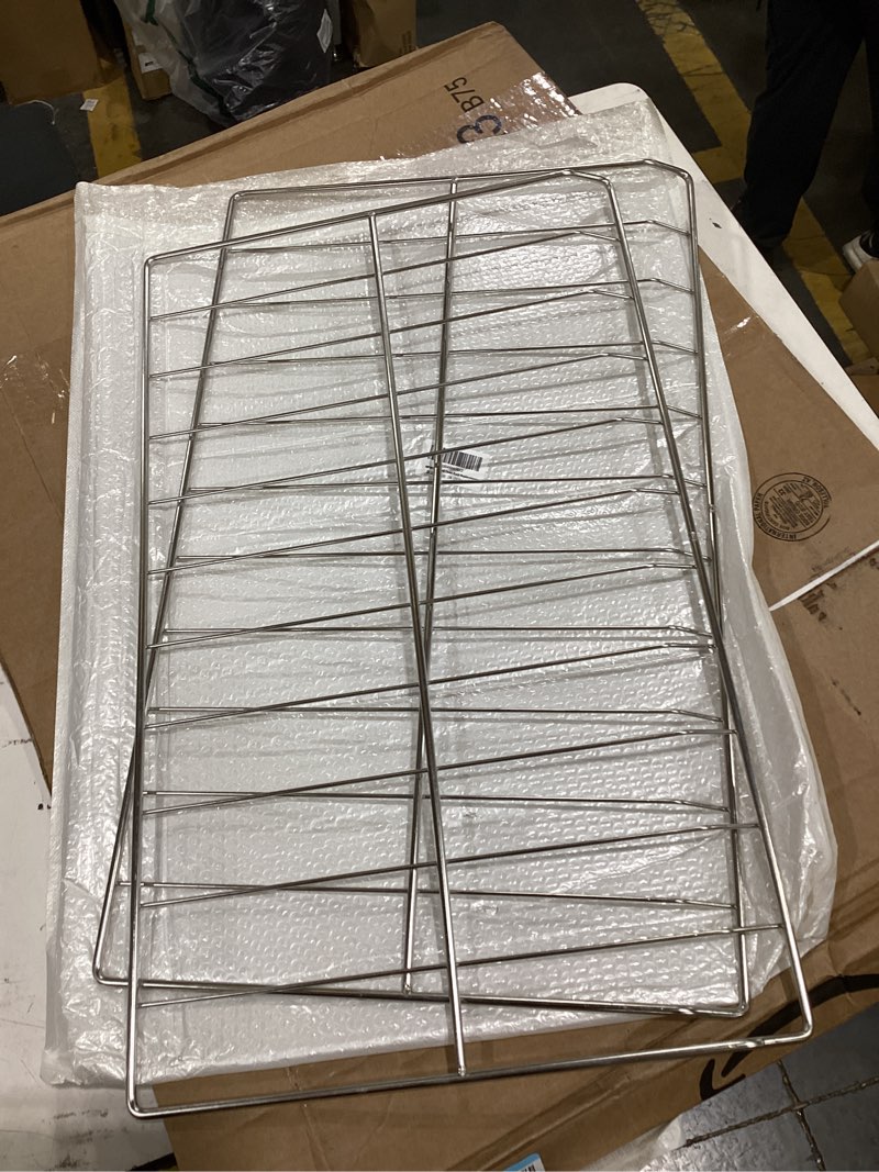 Condition photo showing Good Condition for 2pcs wpw10550642 range oven rack replacement for whirlpool wfg32000ms stove oven, 25x15 inch 304 stainless steel w10550642 oven rack for amana wfg320m0bs3, wfg505m0bs3, agr3130baw, agr4230bab stove