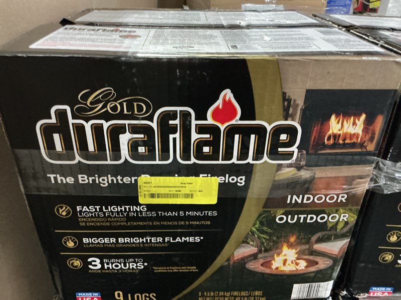 Condition photo showing New/Like New for duraflame gold ultra-premium 4.5 lb. firelogs, 9-pack case 3-hour burn