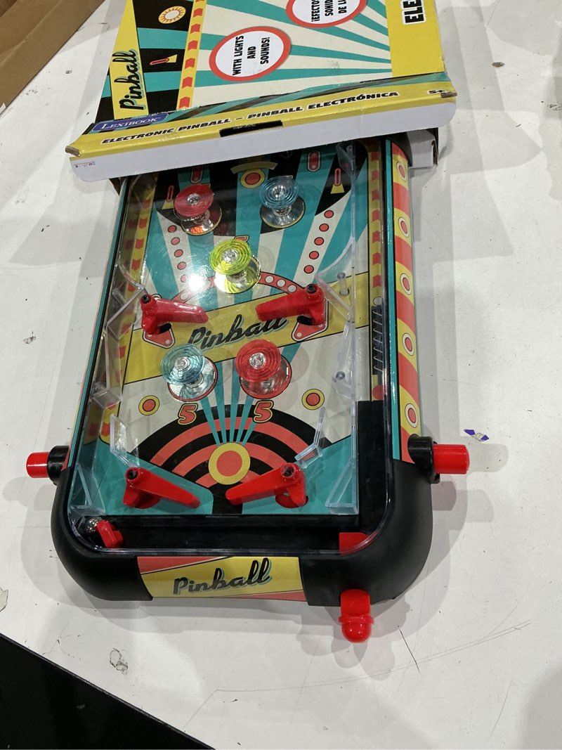 Condition photo showing Good Condition for lexibook table electronic pinball, action and reflex game for children and family, lcd screen, light and sound effects, jg610 retro
