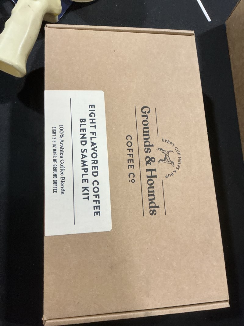 Condition photo showing New/Like New for Grounds & Hounds Eight Flavored Blend Sample Kit