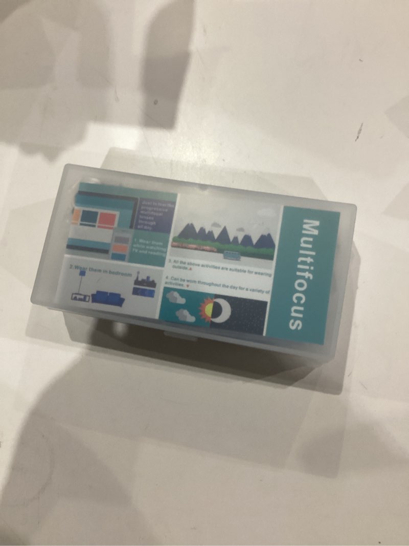 Condition photo showing New/Like New for Multifocus Reading Glasses Men Bifocal No Line Progressive Multifocal Reader Blue Light Computer Frame Eyeglasses 2pk Clear 0 Zero Top Multifocal Lens(black/Brush Gun) 2.5 Diopters