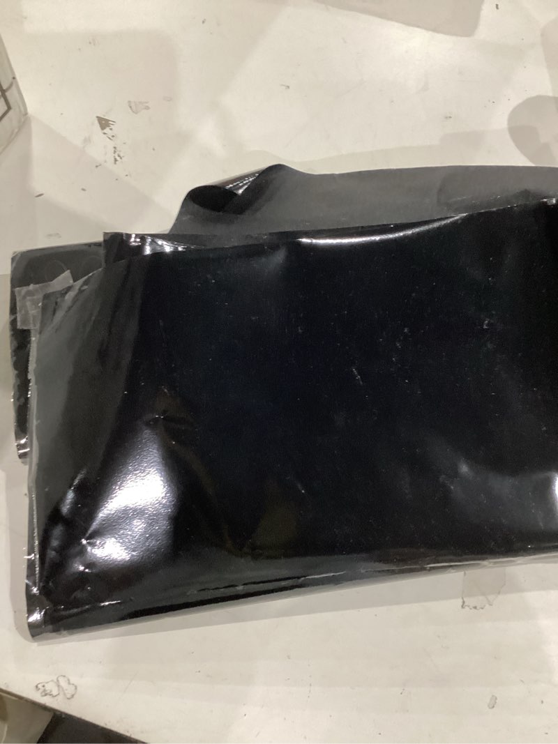 Condition photo showing As Is for rabbitgoo blackout window film, sun heat blocking privacy cover for glass, removable opaque room darkening dark black out window covers tint shades for home day sleep light blocker 35.4 x 157 inches 35.4" x 157" black