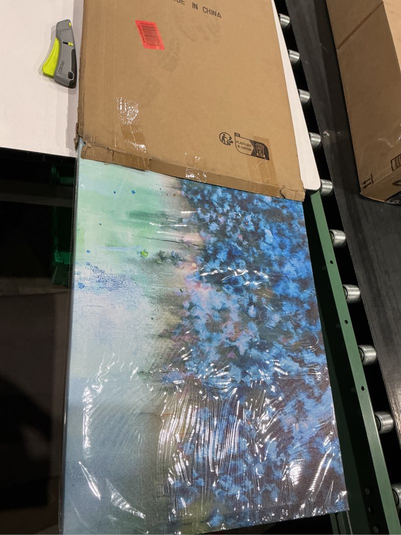 Condition photo showing New/Like New for abstract wall decor for living room bedroom wall art paintings blue abstract painting wall artworks hang pictures for office decoration canvas prints fashion room home decorations posters 20" x 40"