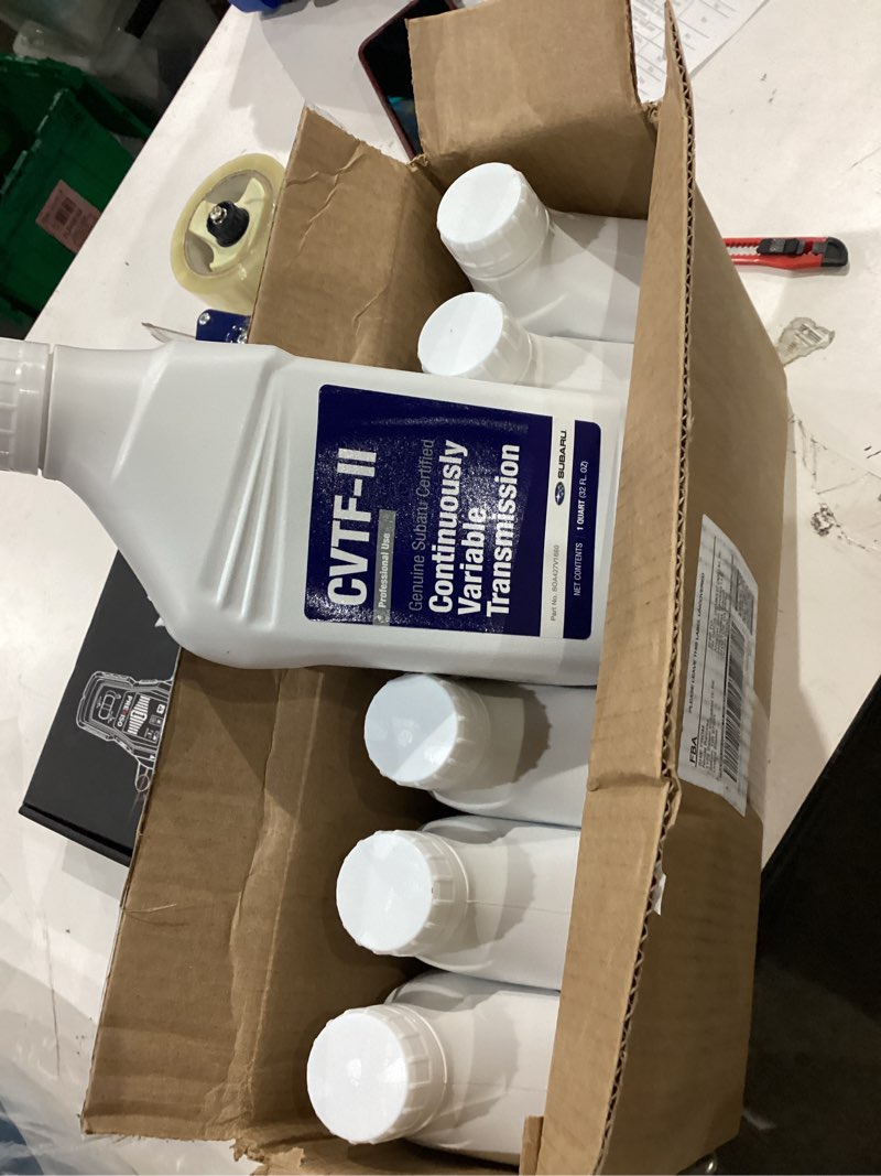 Condition photo showing New/Like New for subaru crosstrek legacy outback forester impreza cvtf-ii automatic transmission fluid (6 quarts) - soa427v1660 - genuine oem